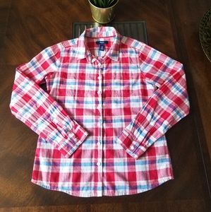 Gap kids plaid shirt